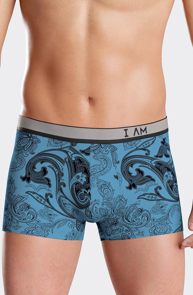 I AM Retro Elegance von Impetus aus Lyocell/Elasthan in Blau mit Featherprint