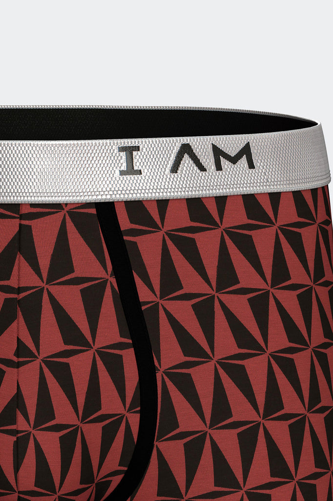 I AM Retro Sharpline in Rot/Schwarz aus Lyocell von Impetus