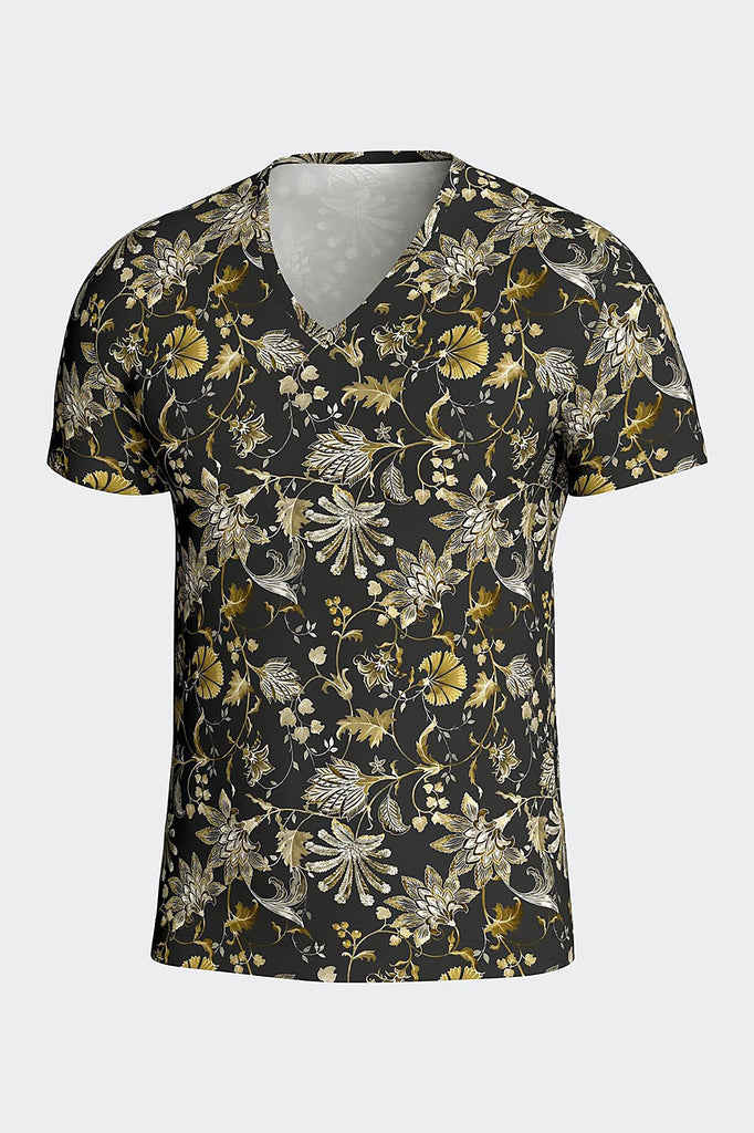 I AM Shirt Prestige von Impetus aus Lyocell/Elasthan in Schwarz mit Floraldruck