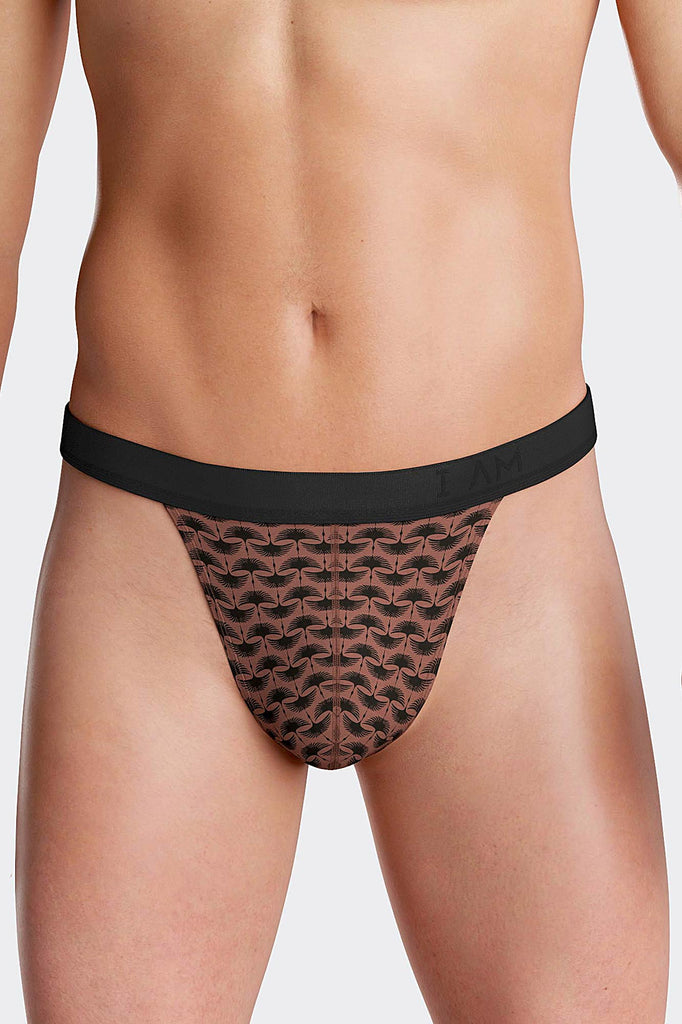 I AM String Noble von Impetus aus einer Lyocell/Elasthan-Mischung in Braun mit Print