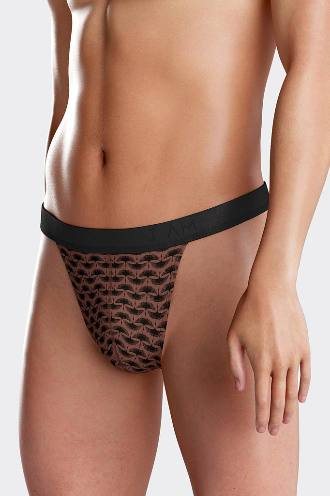 I AM String Noble von Impetus aus einer Lyocell/Elasthan-Mischung in Braun mit Print