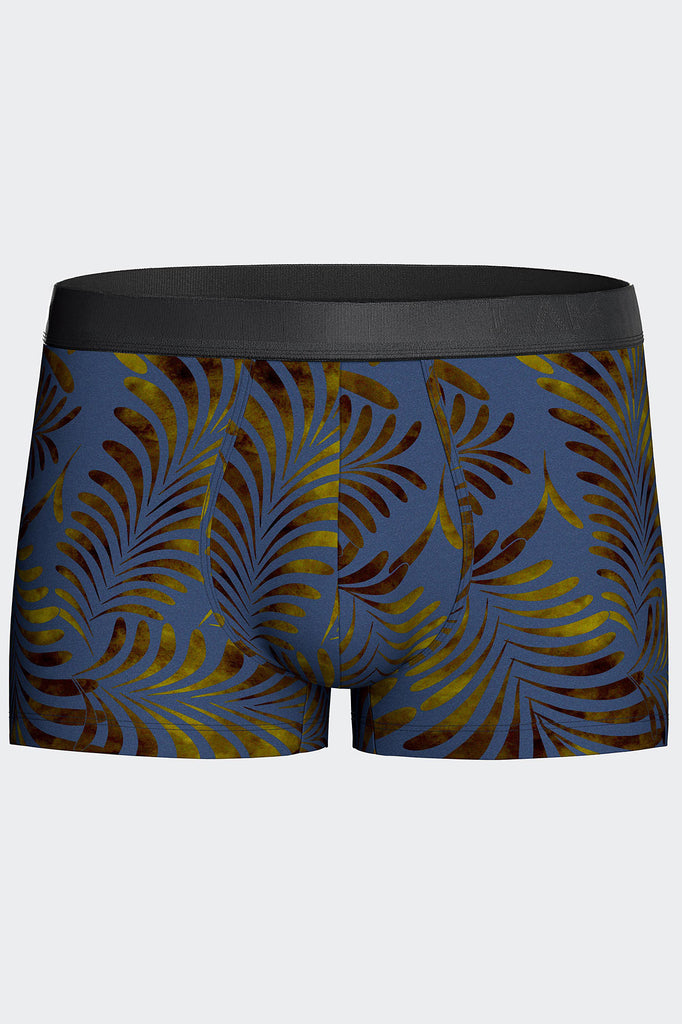 I AM Retro Auric in Blau mit Farndruck aus Lyocell von Impetus