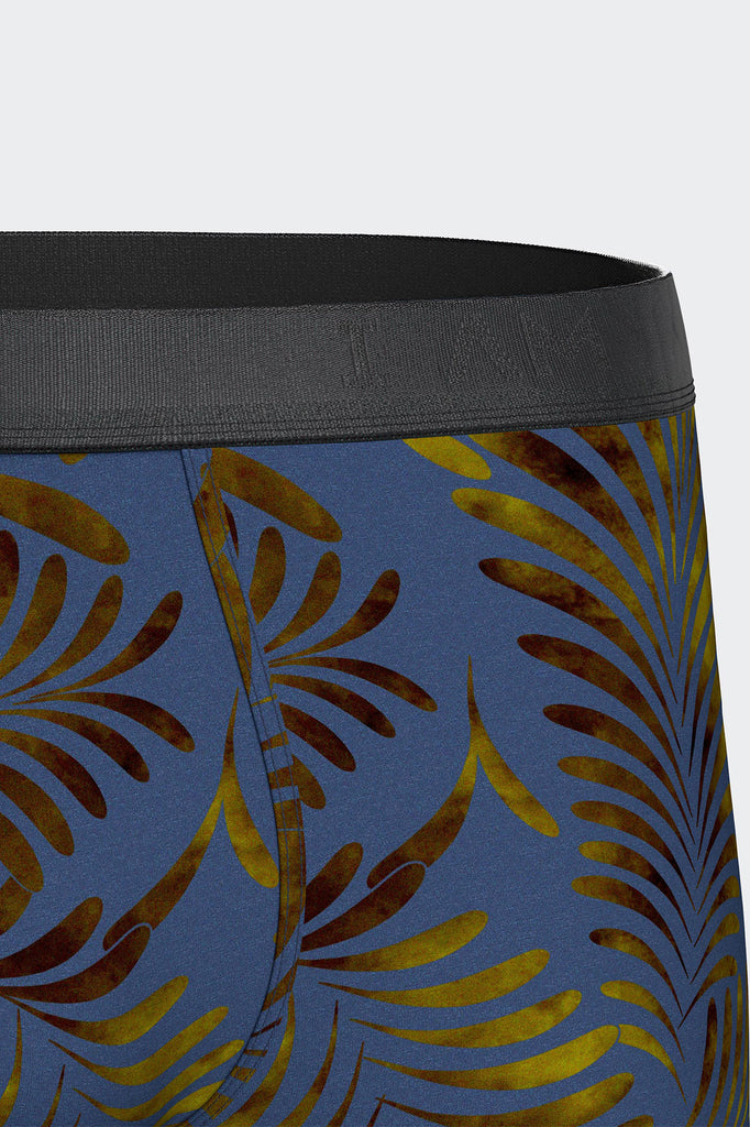 I AM Retro Auric in Blau mit Farndruck aus Lyocell von Impetus