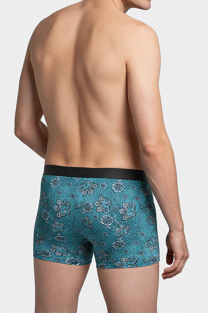 I AM Pant Blossom von Impetus aus Lyocell in Türkis mit Blütendruck