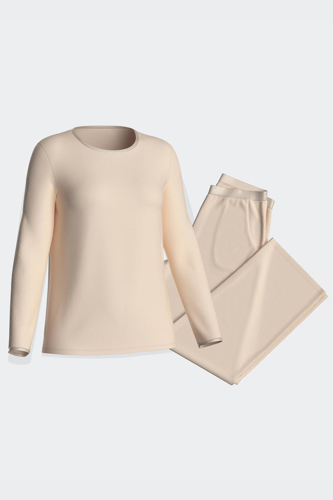 Impetus Pyjama Natura aus Modal und mit Elasthan in Cremefarben