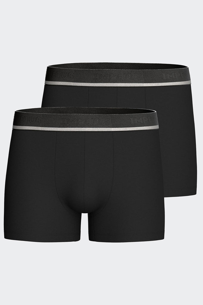 Impetus Retro Cotton-Stretch im Doppelpack aus Baumwolle und Elasthan in Schwarz