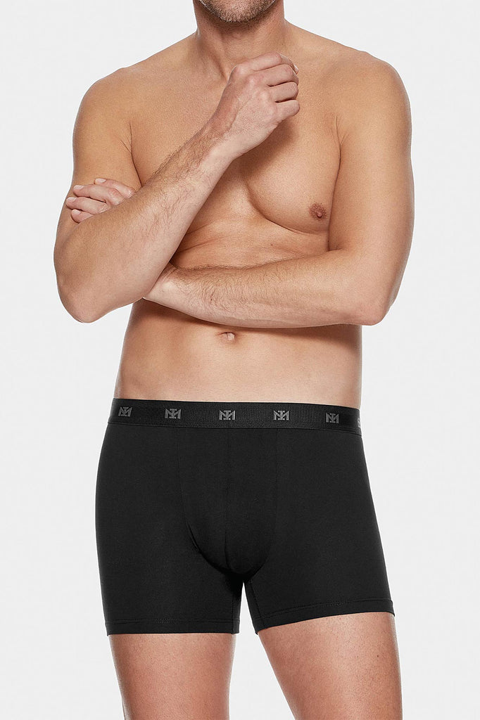 3x Impetus Retro Cotton-Stretch aus Baumwolle mit Elasthan in Schwarz