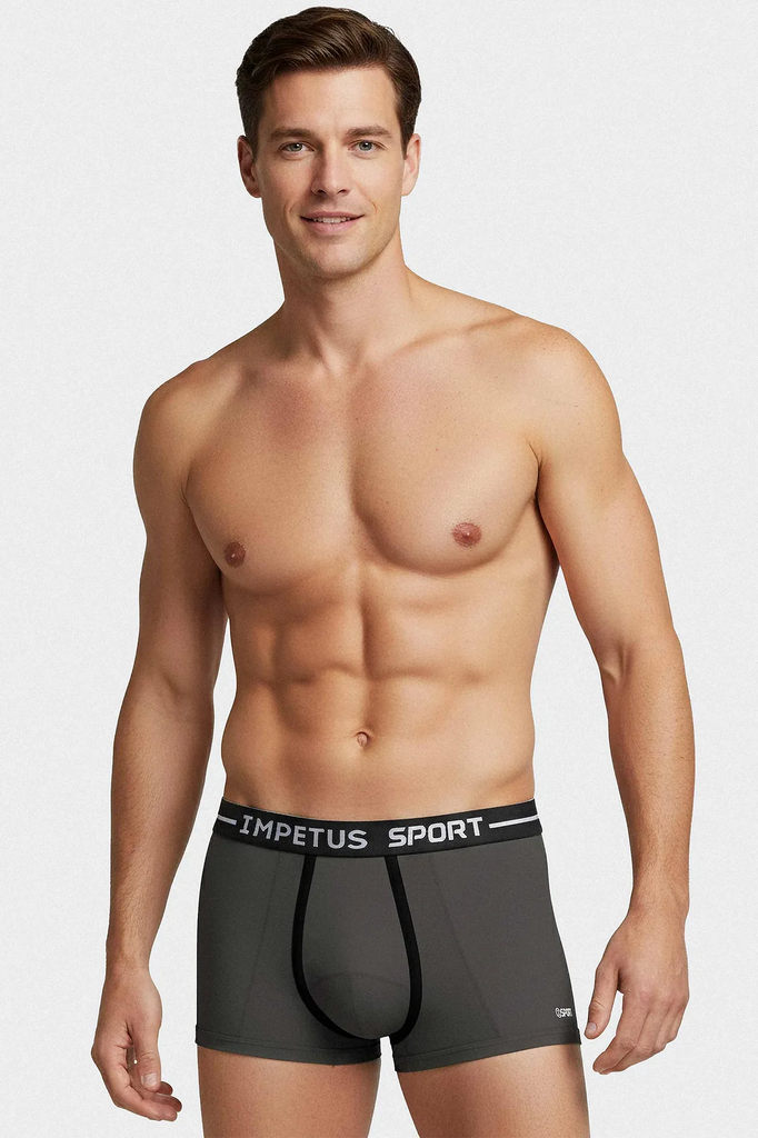 Impetus Retro Sport aus Microfaser mit kurzem Bein in Grau