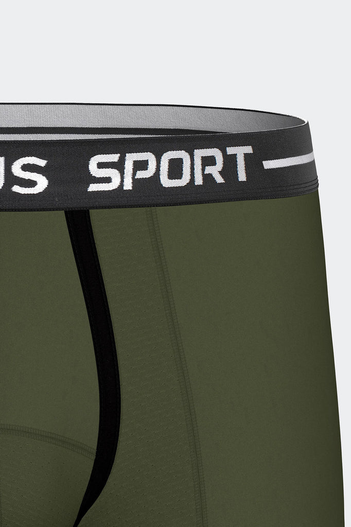 IMPETUS Retro Sport aus Microfaser in Olivgrün mit langem Bein
