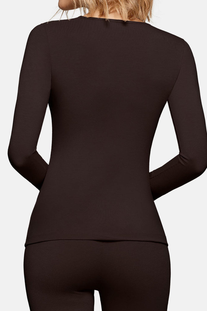 Impetus Damen Thermo Shirt in Chocolate