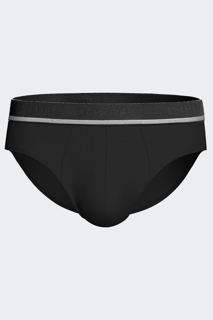 Impetus Slip Cotton Stretch iim Doppelpack aus Baumwolle mit Elasthan in Schwarz