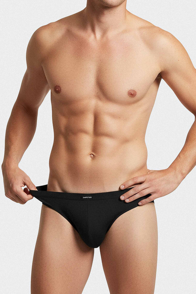 Impetus Slip Cotton-Stretch 1171021 aus Baumwolle mi Elasthan in Schwarz