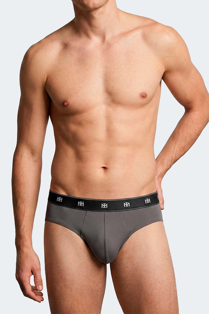 Impetus Slip Gridline aus Lyocell mit Elasthan in Mittelgrau