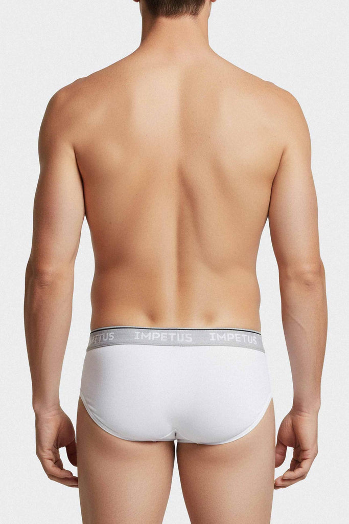Impetus Slip Organic aus Baumwolle in Weiß mit gewebtem Bund
