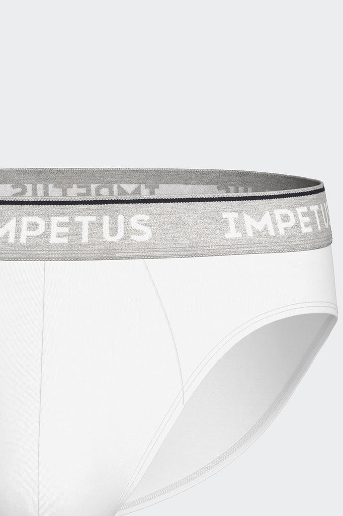 Impetus Slip Organic aus Baumwolle in Weiß mit gewebtem Bund
