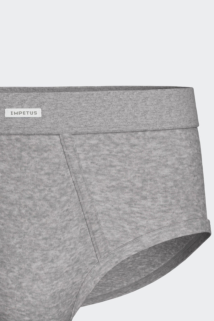Impetus Slip Pure Cotton aus reiner Baumwolle in Grau-Melange