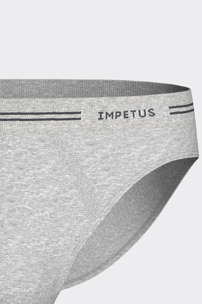 Impetus Slip Cotton Seamless aus Mischgewebe in Grau-Melange