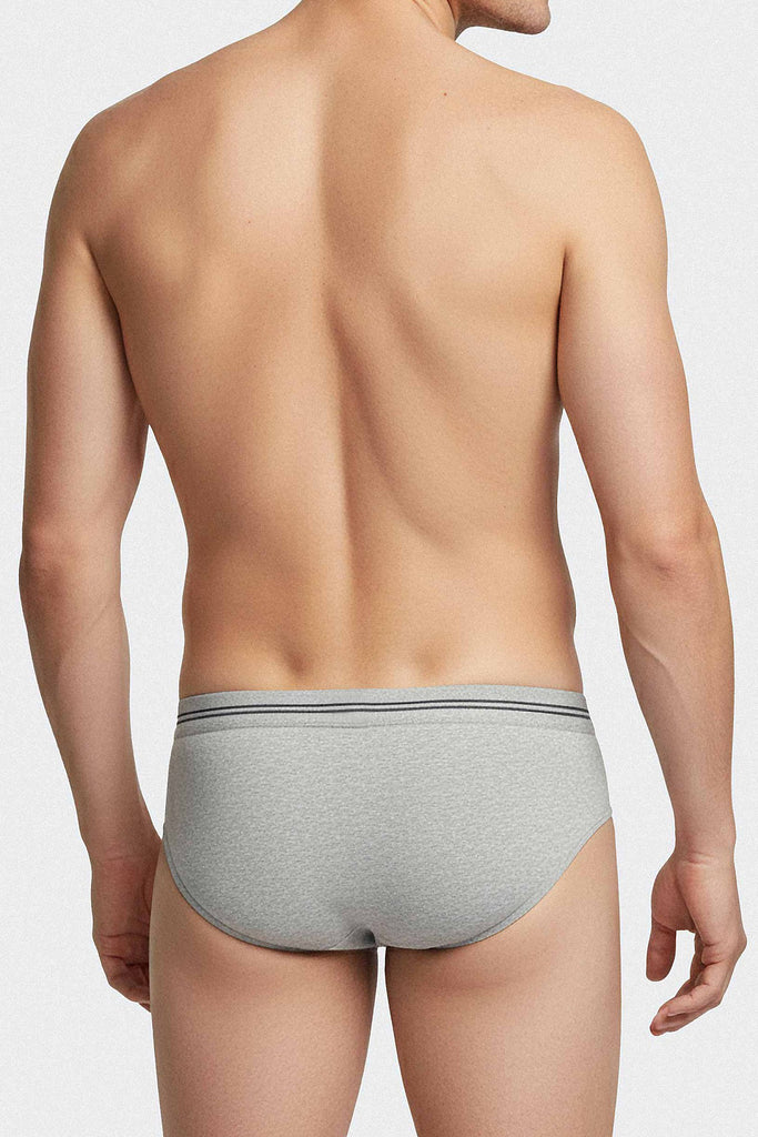Impetus Slip Cotton Seamless aus Mischgewebe in Grau-Melange