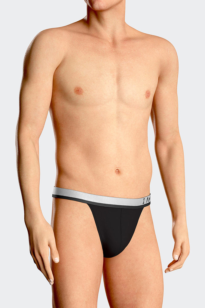 I AM String Nagi von Impetus aus weichem Lyocell in Schwarz