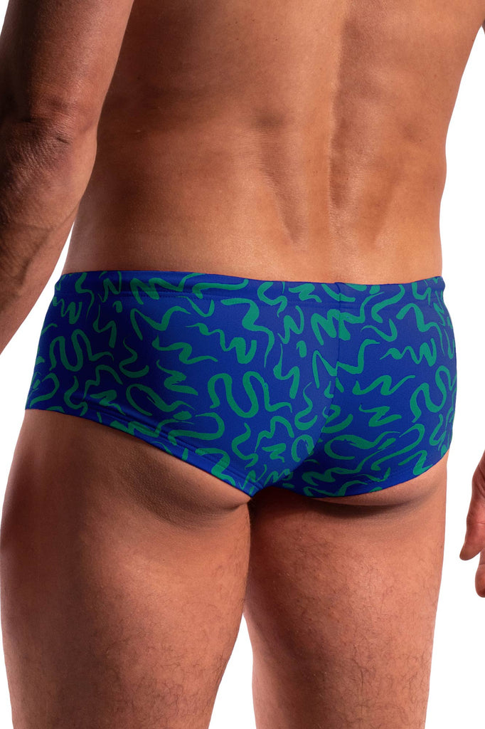 Manstore Beach Hot Pants M2284 in print bleu
