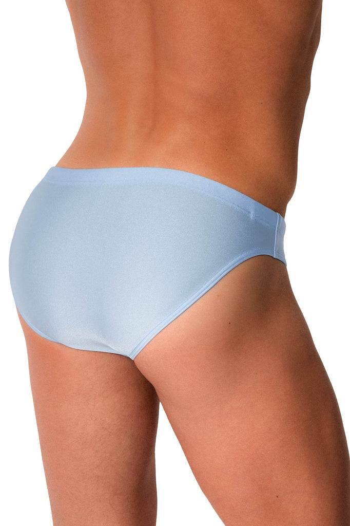 Manstore Beach Micro Brief M2578 aus glänzender Jersey-Ware in Himmelblau
