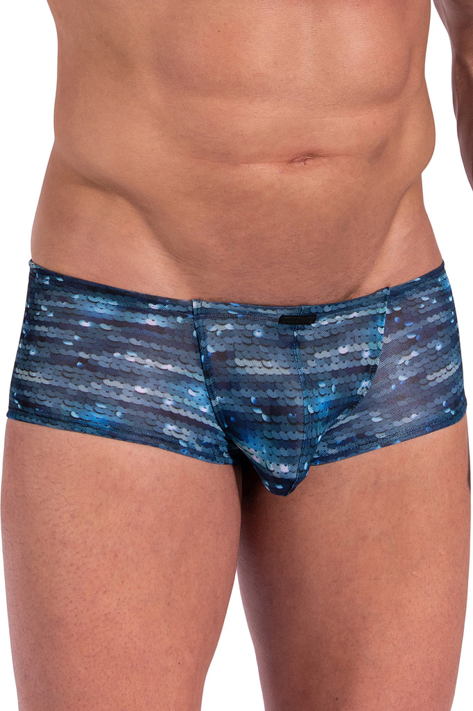 Manstore Bungee Pants M2371 aus blauem Mesh