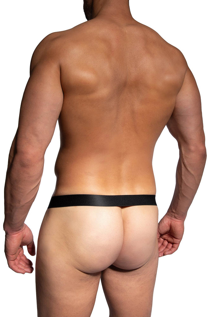 Manstore Bungee Pouch M2485 aus glitzender Microfaser in Schwarz