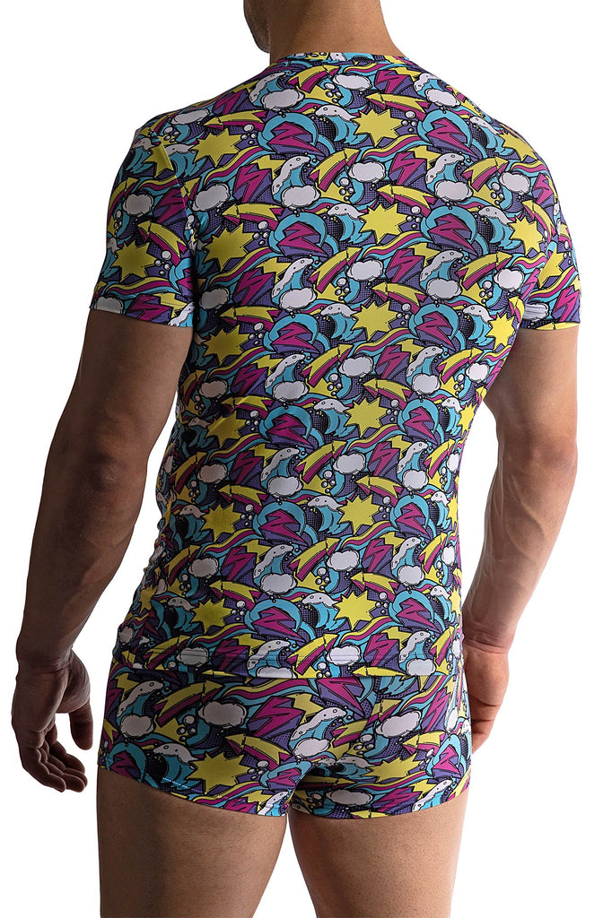Casula Tee M800 aus Microfaser mit Cartoon-Druck
