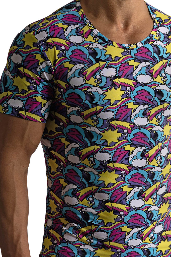 Casula Tee M800 aus Microfaser mit Cartoon-Druck