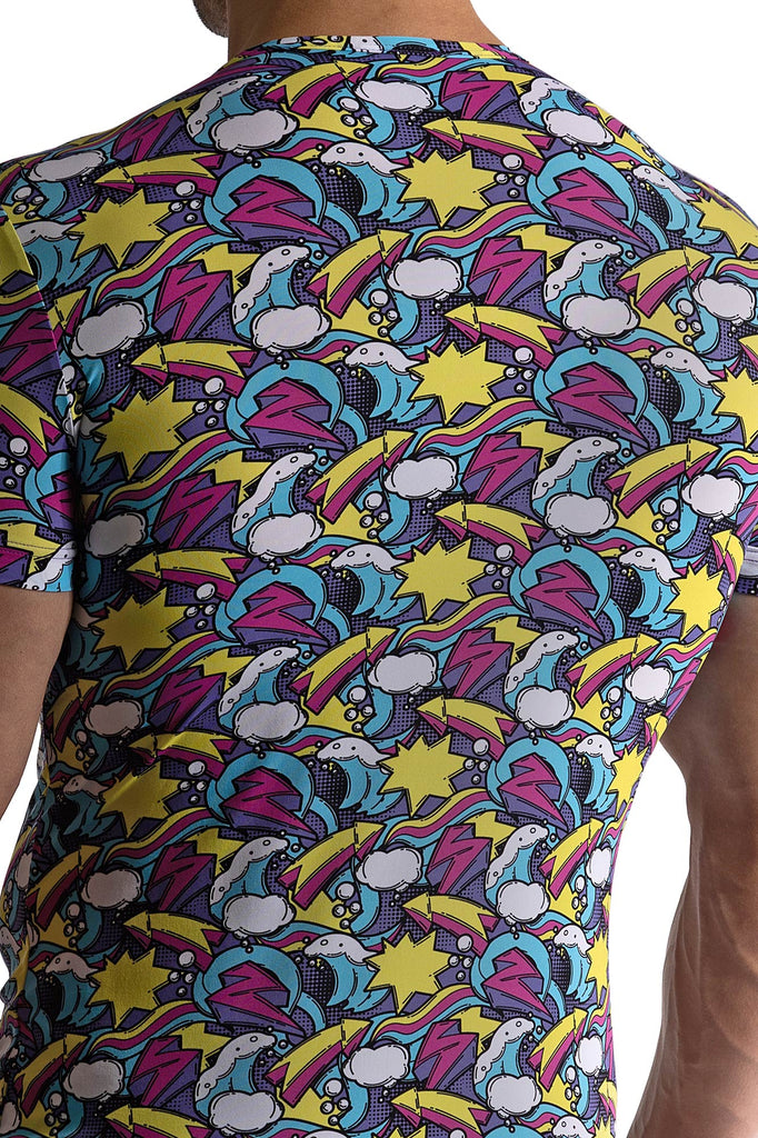 Casula Tee M800 aus Microfaser mit Cartoon-Druck
