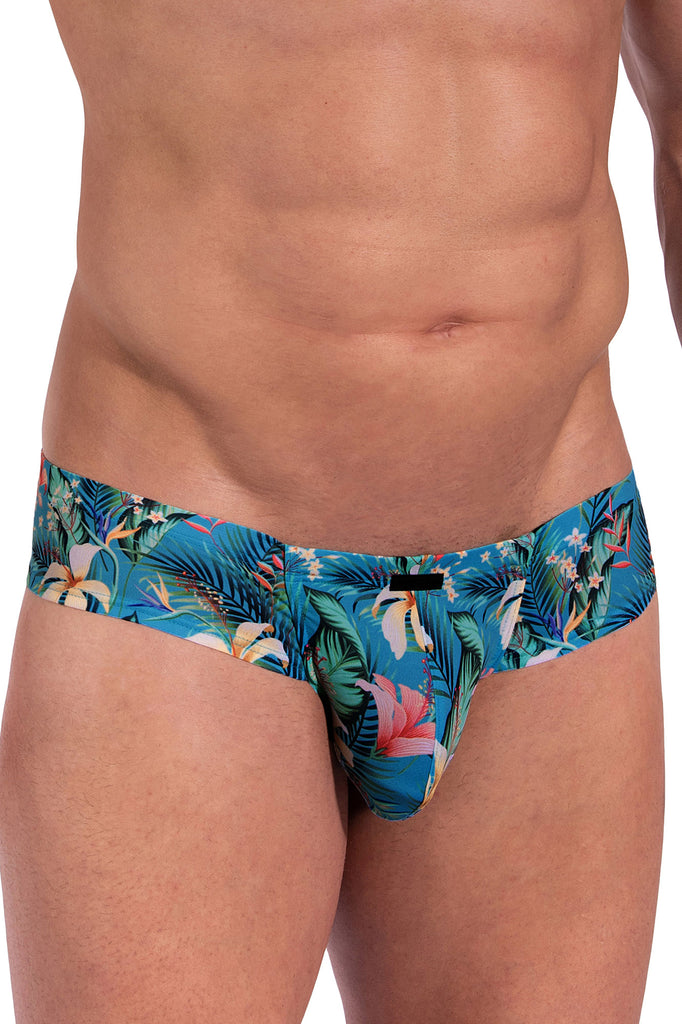 Manstore Cheeky Brief M800 aus Microfaser in Blue Flower