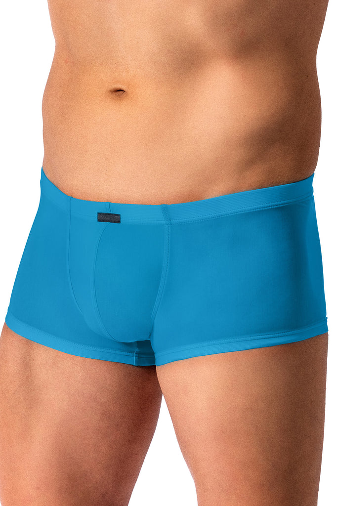 Manstore Micro Pants M101 aus halbtransparenter Microfaser in Blau