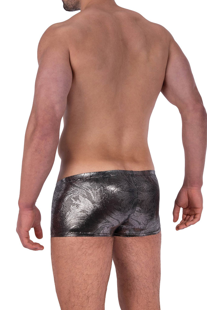 Manstore Micro Pants M2323 in Schwarz mit Silberfolie