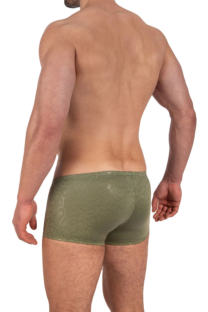 Manstore Micro Pants M2335 aus Jersey mit Leo Print in Khaki