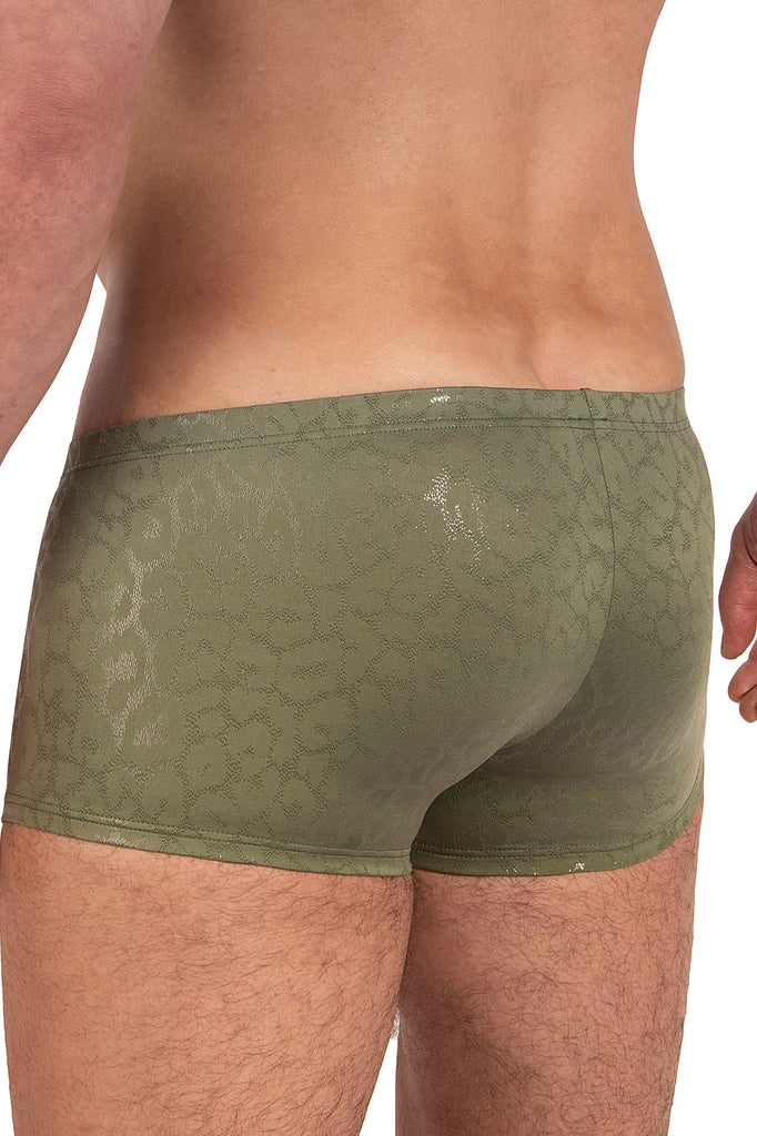 Manstore Micro Pants M2335 aus Jersey mit Leo Print in Khaki