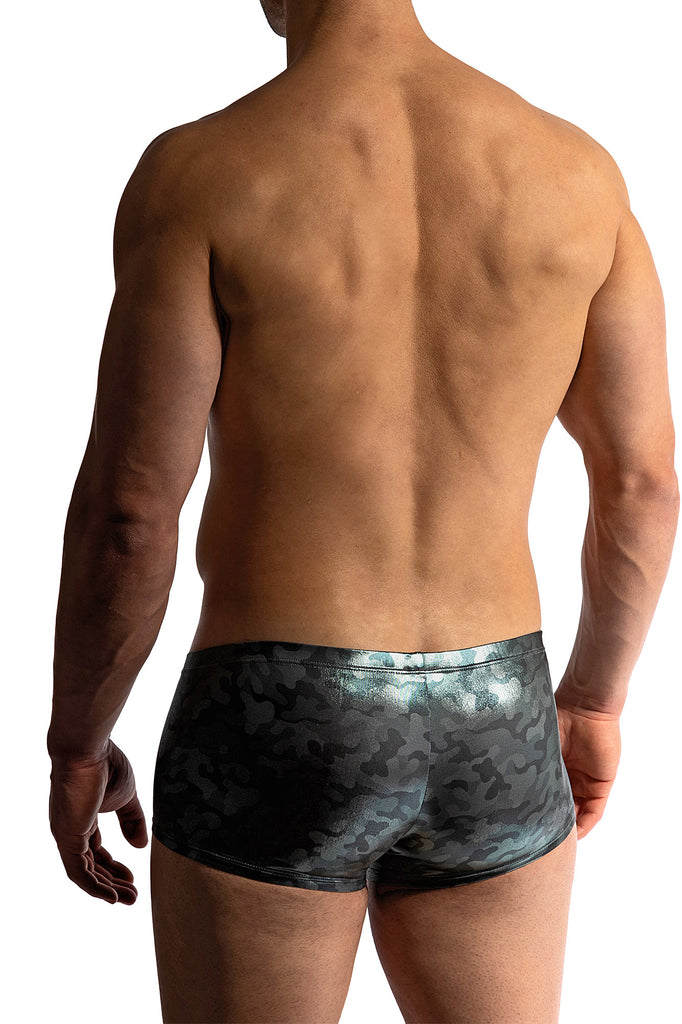 Manstore Micro Pants M2414 in Camouflage-Optik mit Glanzeffekt