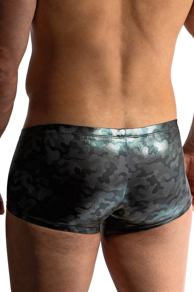 Manstore Micro Pants M2414 in Camouflage-Optik mit Glanzeffekt