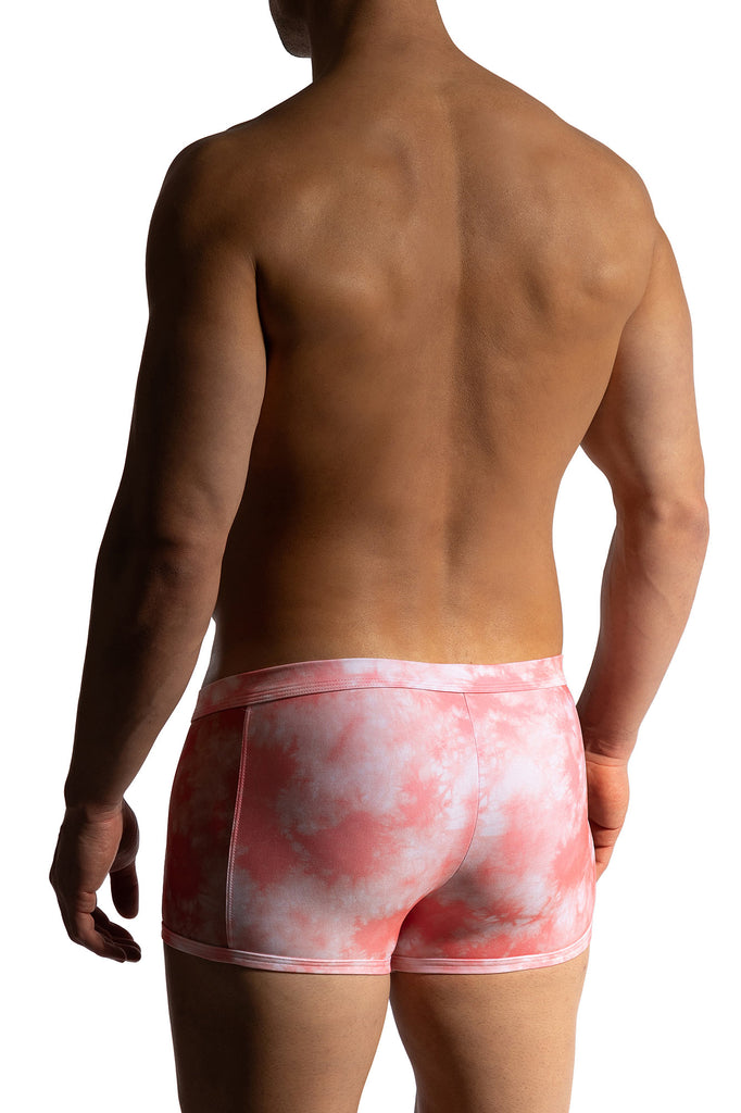 Manstore Micro Pants M2472 aus Microfaser und Netz in rosa Batik-Optik