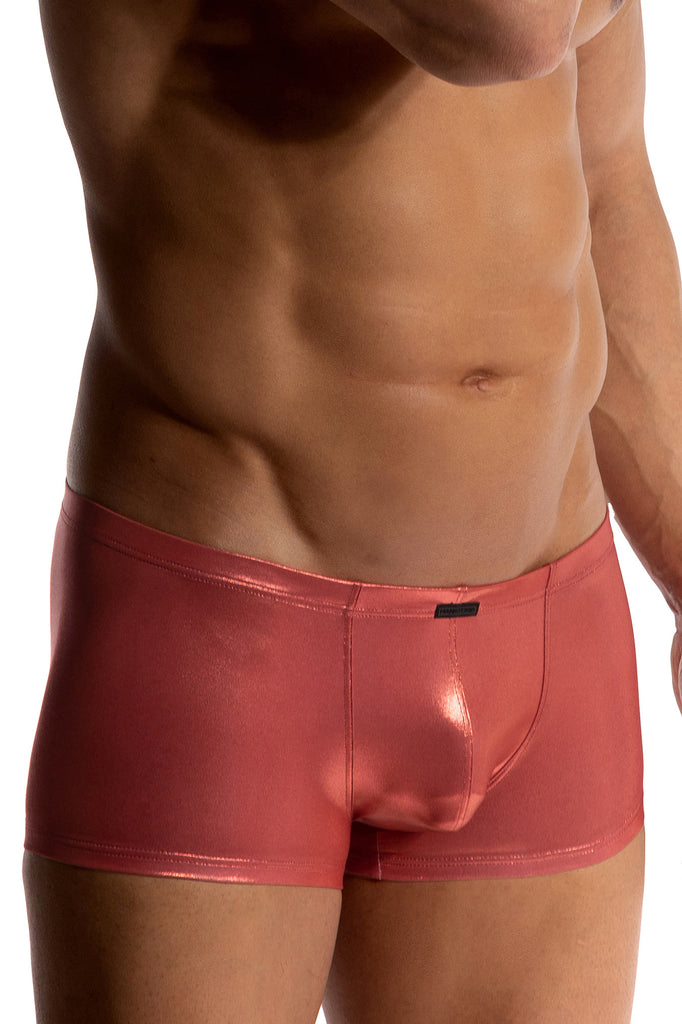 Manstore Micro Pants M2509 aus laminiertem Jersey in Terra