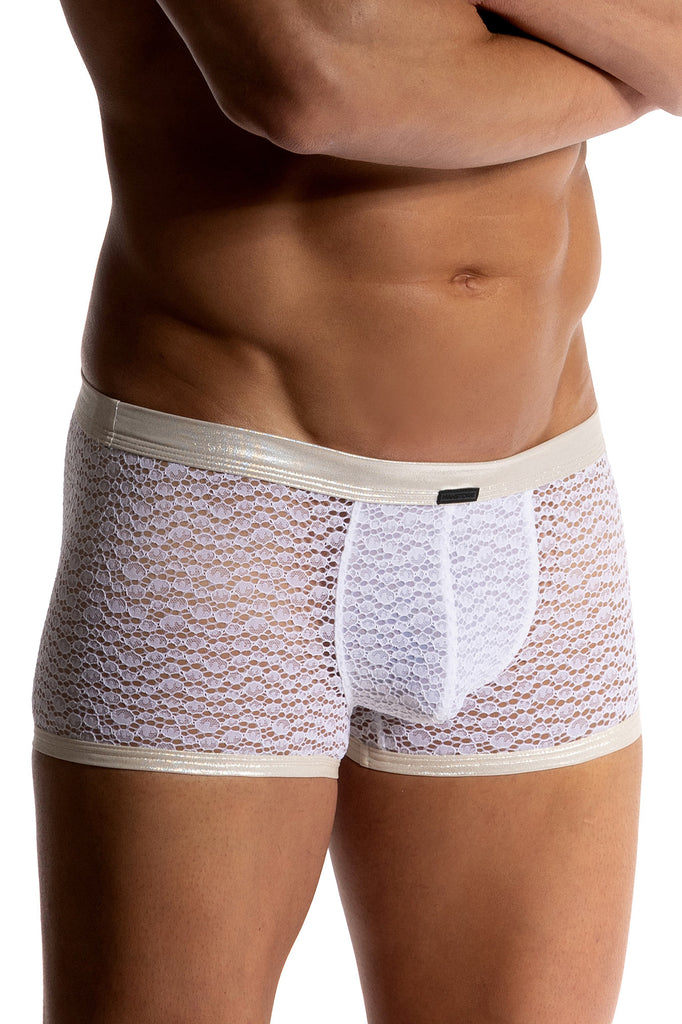 Manstore Micro Pants M2512 aus Spitze in Weiß