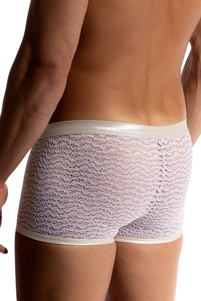 Manstore Micro Pants M2512 aus Spitze in Weiß