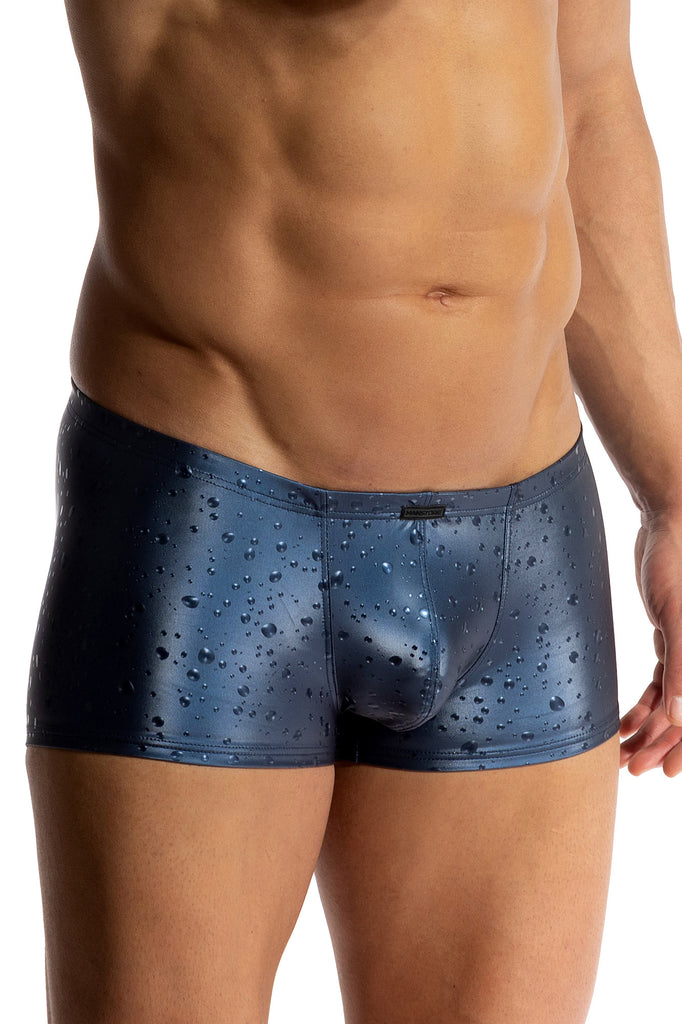 Manstore Micro Pants M2517 aus Kunstfaser mit Regentropfen-Druck