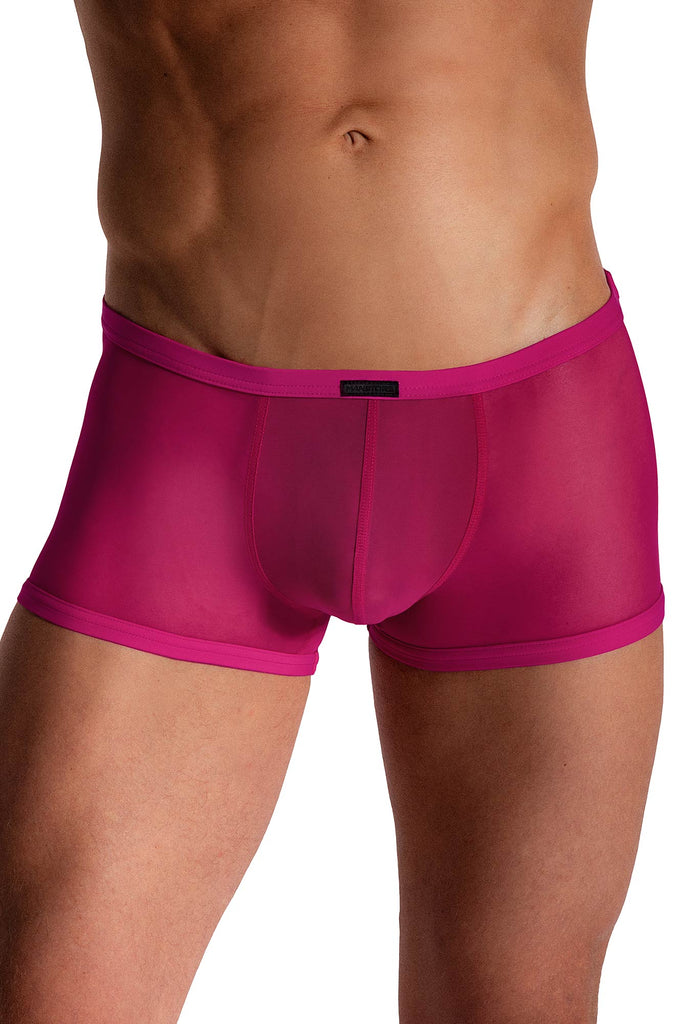 Manstore Micro Pants M2572 aus tranparenter Microfaser in Magenta