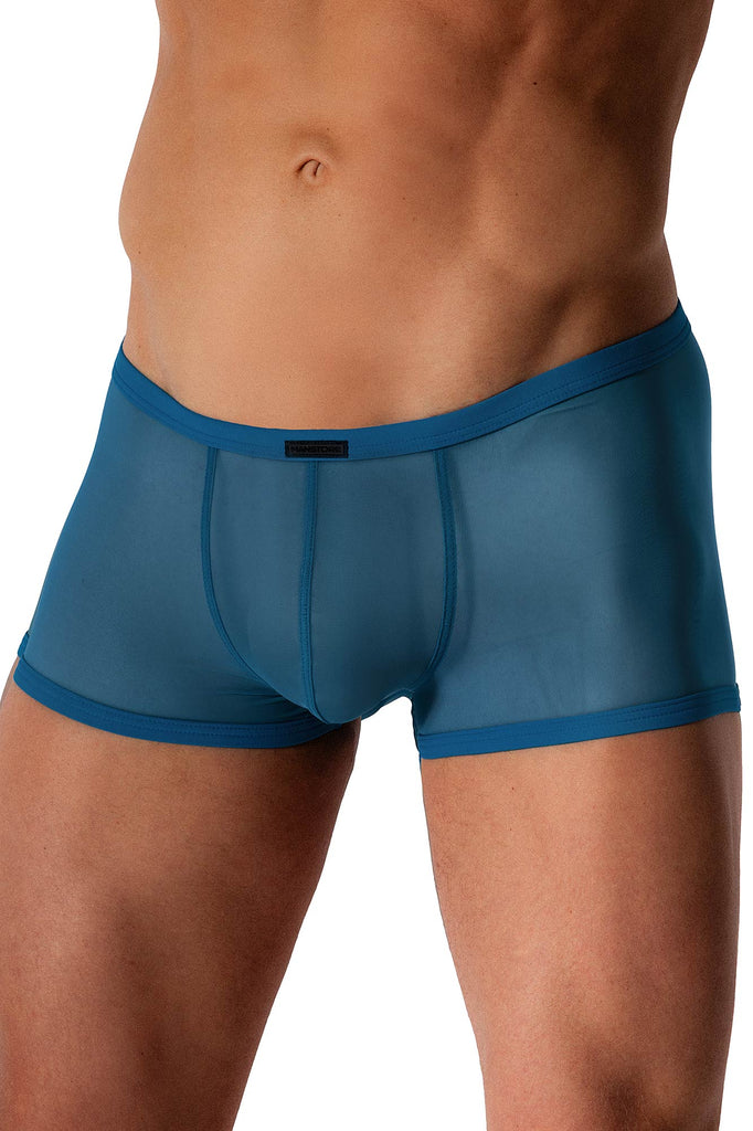 Manstore Micro Pants M2572 aus tranparenter Microfaser in Blau