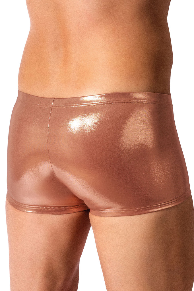 Manstore Micro Pants M2614 mit satinierter Oberfläche in Lederoptik in Kupferfarben