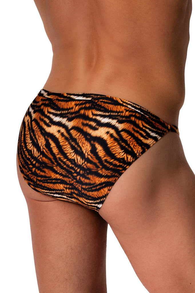 Manstore Micro Tanga M2568 aus Microfaser mit Tiger-Druck