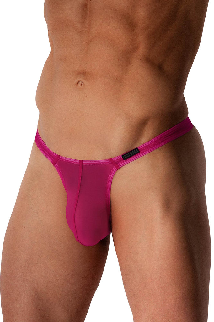 Manstore Tower String M2572 aus tranparenter Microfaser in Magenta