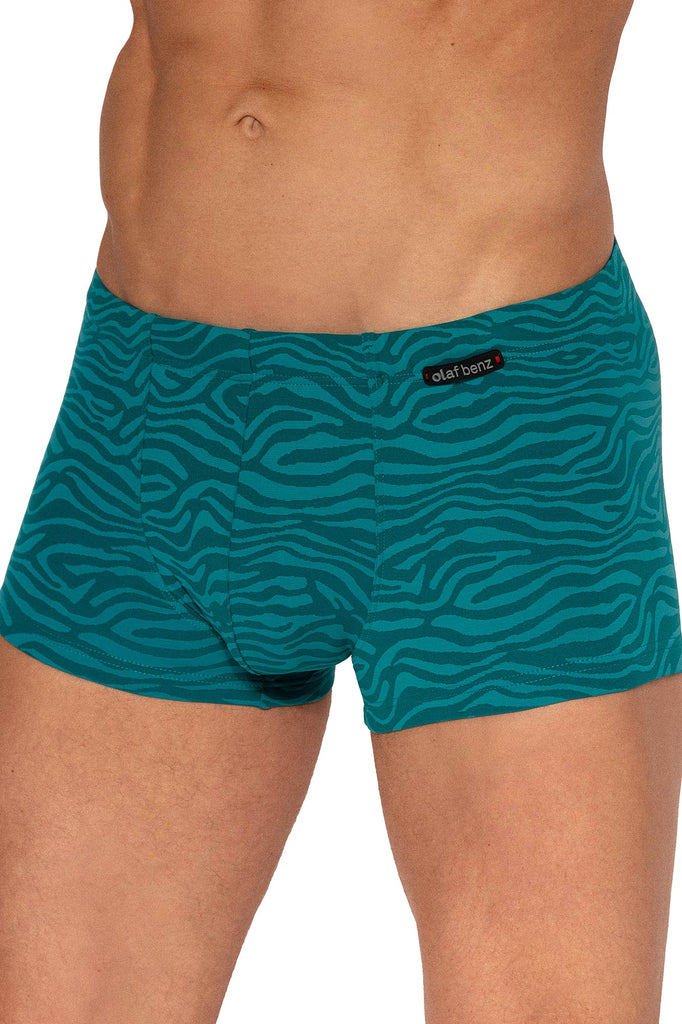 Olaf Benz Beachpants aus dehnbarer Trikotware in Grün