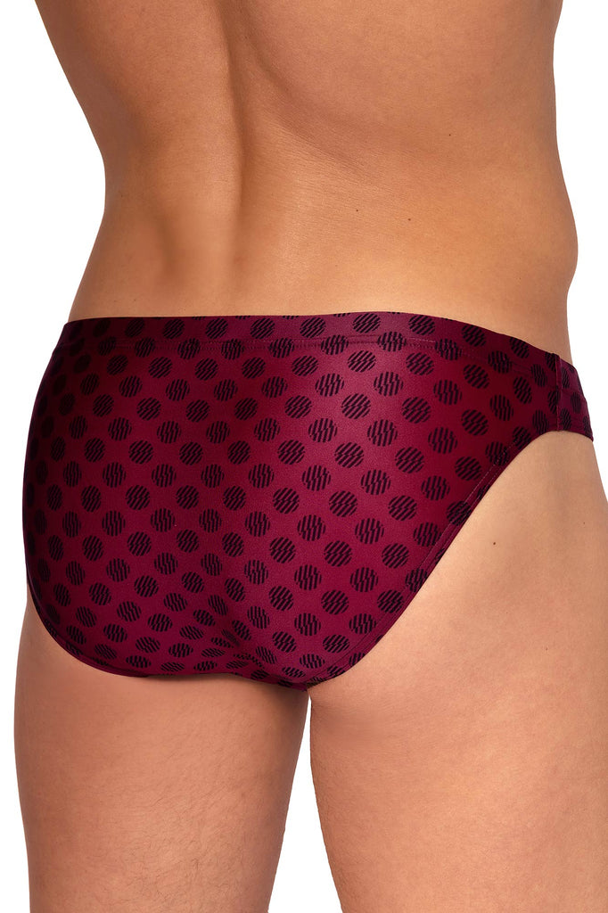 Olaf Benz Brazilbrief RED2558 aus halbtransparenter Microfaser in Berry/Blue