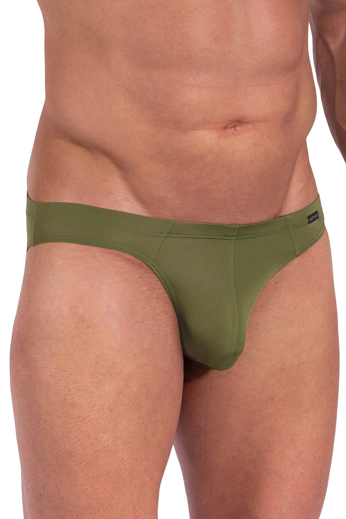 Olaf Benz Brazilbrief RED2363 aus seidiger Microfaser in Khaki